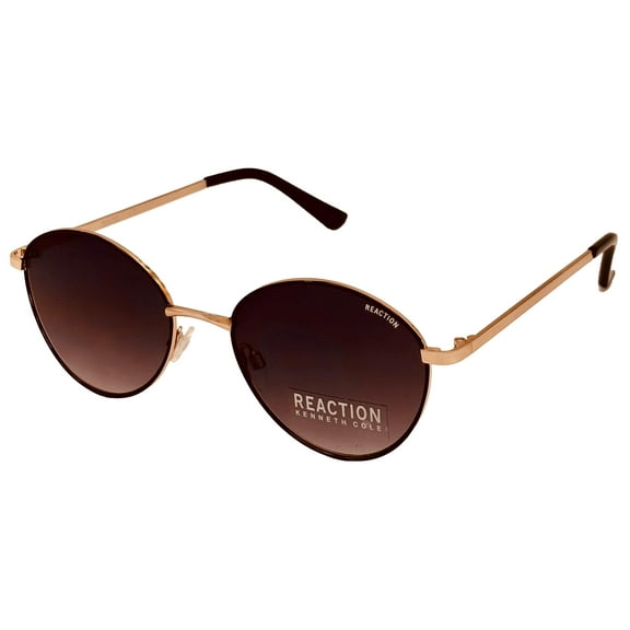 Kenneth Cole Reaction Mens Sunglass Round Gold Metal Gradient KC1375. 32B