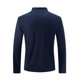 thumbnail image 4 of Blusa y camisa de cuello alto de manga larga para hombre, moda versátil, bloque de color, botones, blusa de cuello alto de manga larga, abrigo de poliéster para hombre, 4 of 4