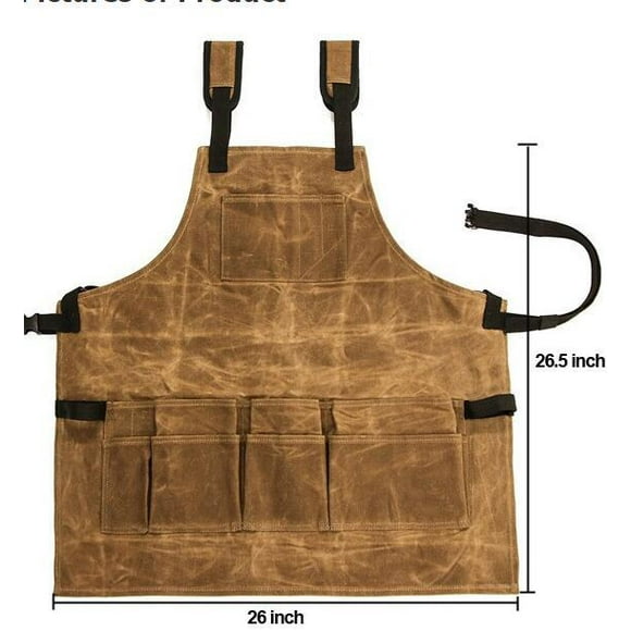 nipocaio 1pc Apron Garden Apron Oil-proof Pinafore Leather Apron Kitchen Cooking Bib