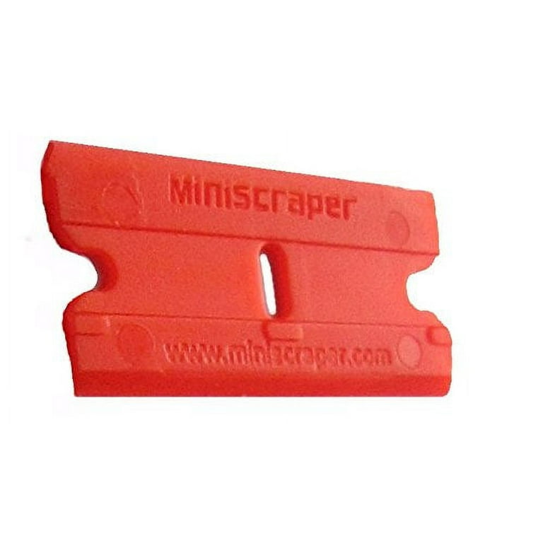 Sharp 1.5 wide Single edge safety RAZOR BLADE SCRAPER w/ 3.5 foam rubber  handle Scrape dried paint label tape gum from glass floor plastic