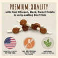 thumbnail image 4 of Cadet Gourmet Shish Kabob Dog Treats for Small Dogs, Chicken & Sweet Potato Dog Chew Sticks, 5 Inch, 12 Ounce, 4 of 12