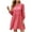Pink, variant on Drses Women's Casual Dresses Women's Fashion Fallow Solid Color Round Neck Pockets Dresses Summer Dresses for Women 2024