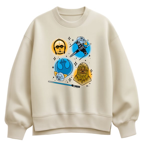 Star Wars - Rebels Tattoo - Women's Oversized Fleece Crew Sweatshirt