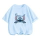 thumbnail image 5 of Ropa de niña Stitch de 3 a 12 años, camiseta para niños, camiseta de verano 2024 para bebés, ropa para niños, ropa para niñas, mono de camión para niños, 5 of 5