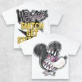thumbnail image 3 of Camiseta de algodón de calle alta con estampado gráfico gótico de grafiti abstracto, camiseta holgada de gran tamaño para pareja punk Harajuku Y2K, nuevo estilo, 3 of 5