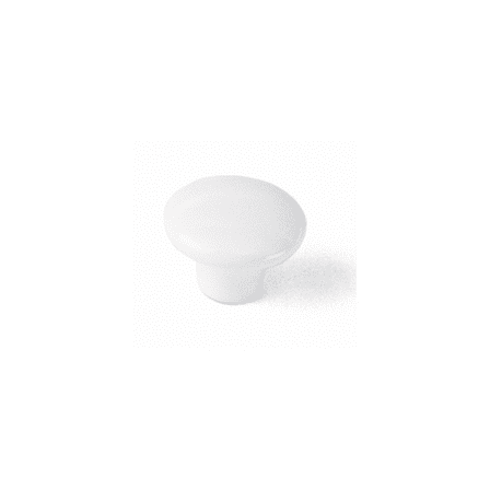 Laurey Porcelain Cabinet Knob Round Style - White Ceramic - 1.5 In. Diameter