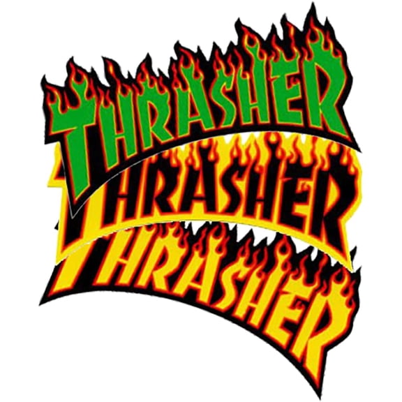 Thrasher Flame Logo Decal Large