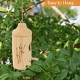thumbnail image 6 of 3 Pack Hummingbird House, Natural Wooden Hummingbird Houses Hanging, Home Gardening Gifts Decoration, 6 of 6