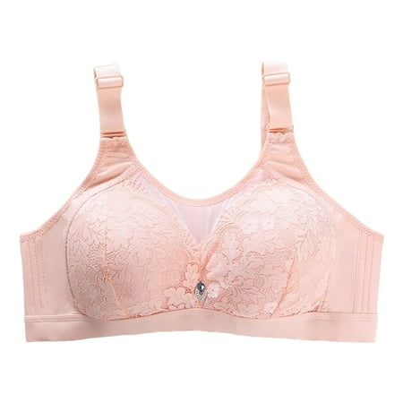 Blphud Women s Wireless Bras Bra Women s Wireless Bra with Seamless Smooth Comfort Wirefree T Shirt Bra Bra Comfortable Soft Bustier Pink 44