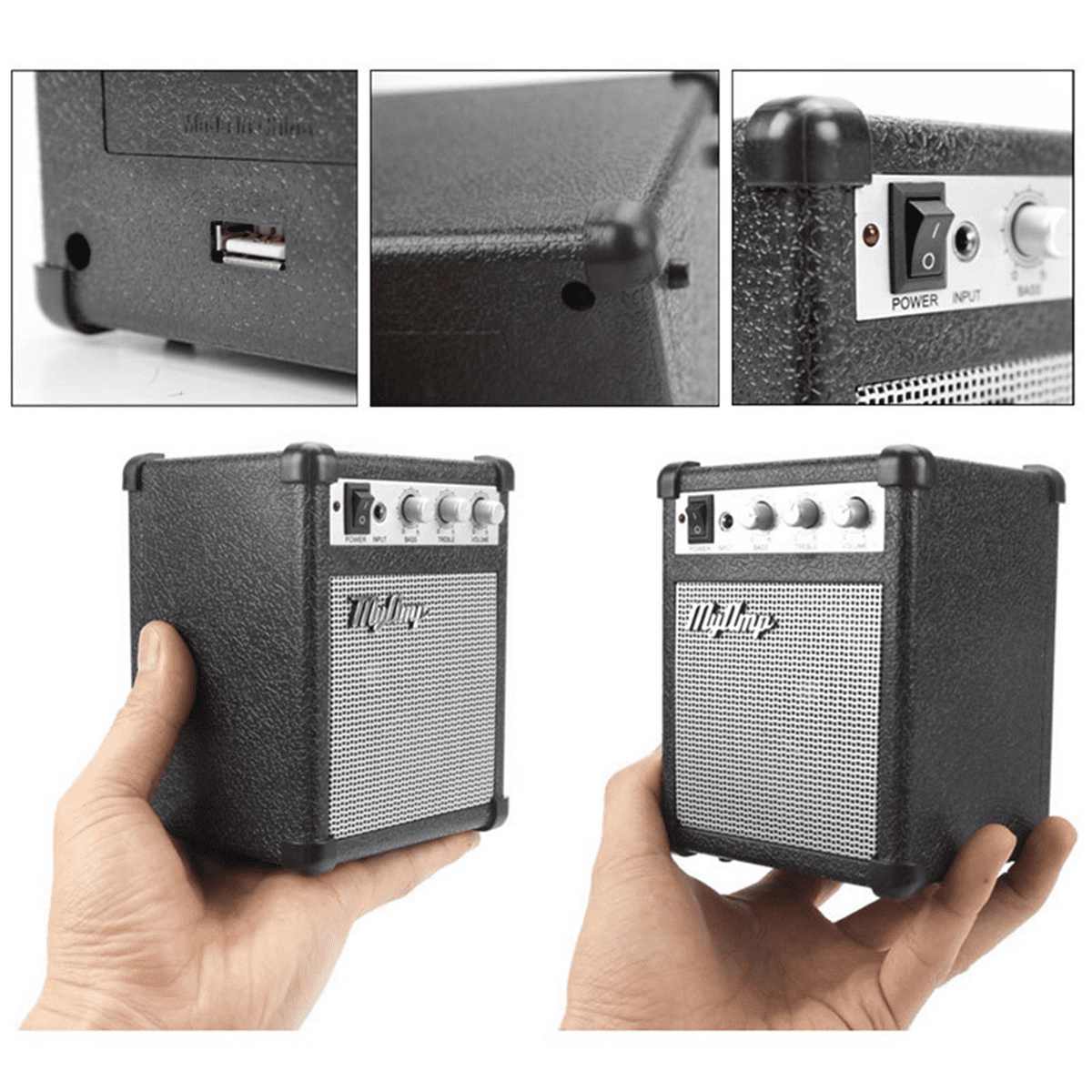 2X Retro Replica Guitar Amplifier High Fidelity / My Amp Audio Portable Speaker / Amp Audio Guitar Speakers Stereo