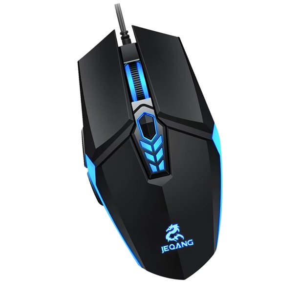Ratón para Juegos USB RGB con Cable Baoblaze Silenciar ratón inalámbrico para juegos