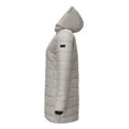 thumbnail image 4 of Innerwin Hooded Coats Solid Color Women Down Winter Long Sleeve Lightweight Puffer Jacket Deep Gray L, 4 of 7