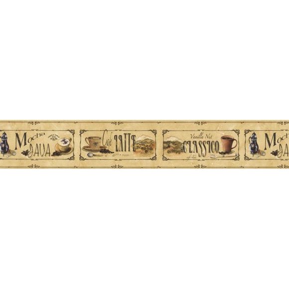 Kitchen Cafe Coffe Wallpaper Border AW77374
