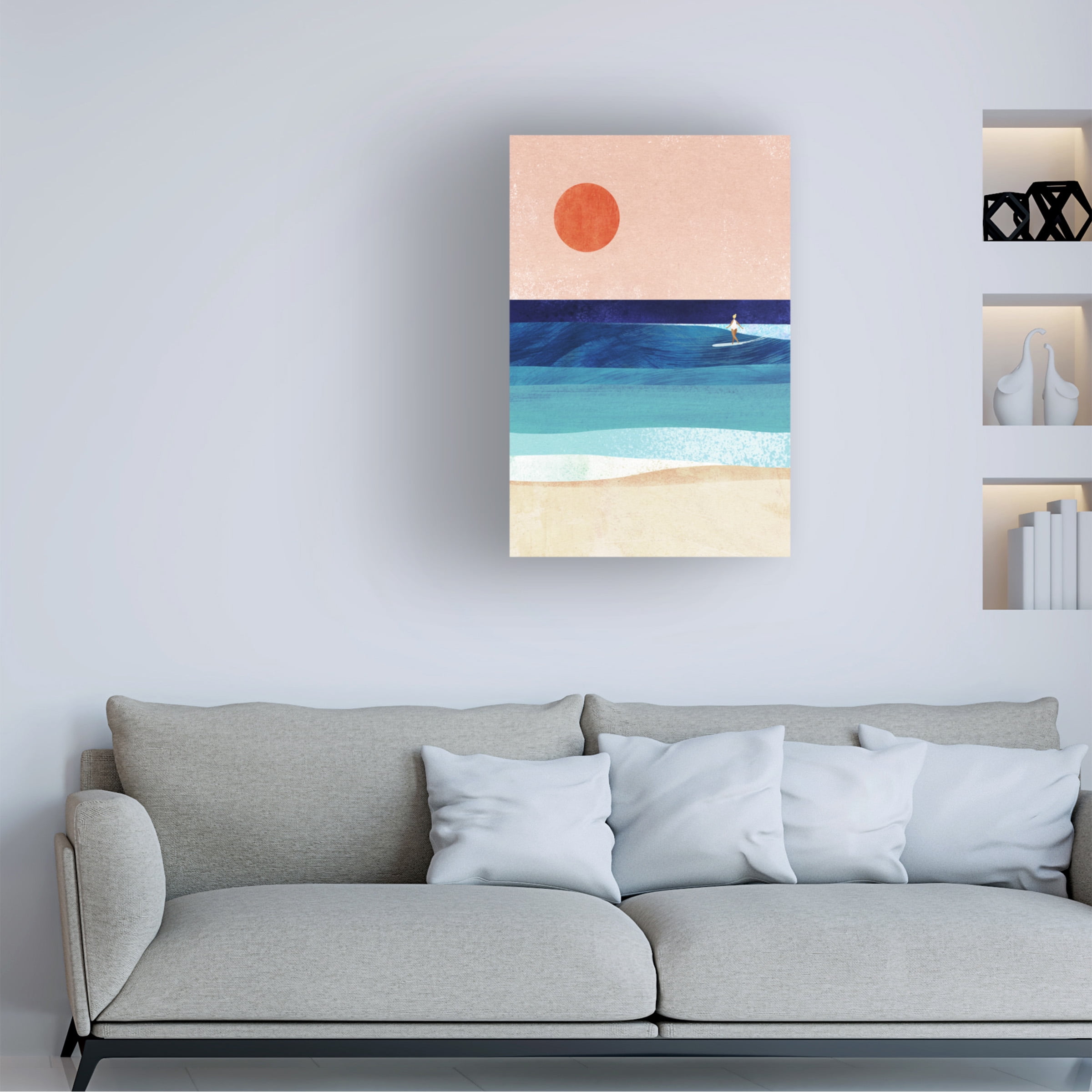 longwayhome 'Surf Girl' Canvas Art