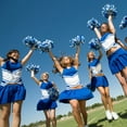 thumbnail image 4 of Cheerleading Pom Poms Sports Dance Ball Party Accessories (blue), 4 of 6