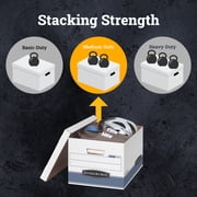 Bankers Box Stor/File Medium-Duty - Letter/Legal, White 3 Pk