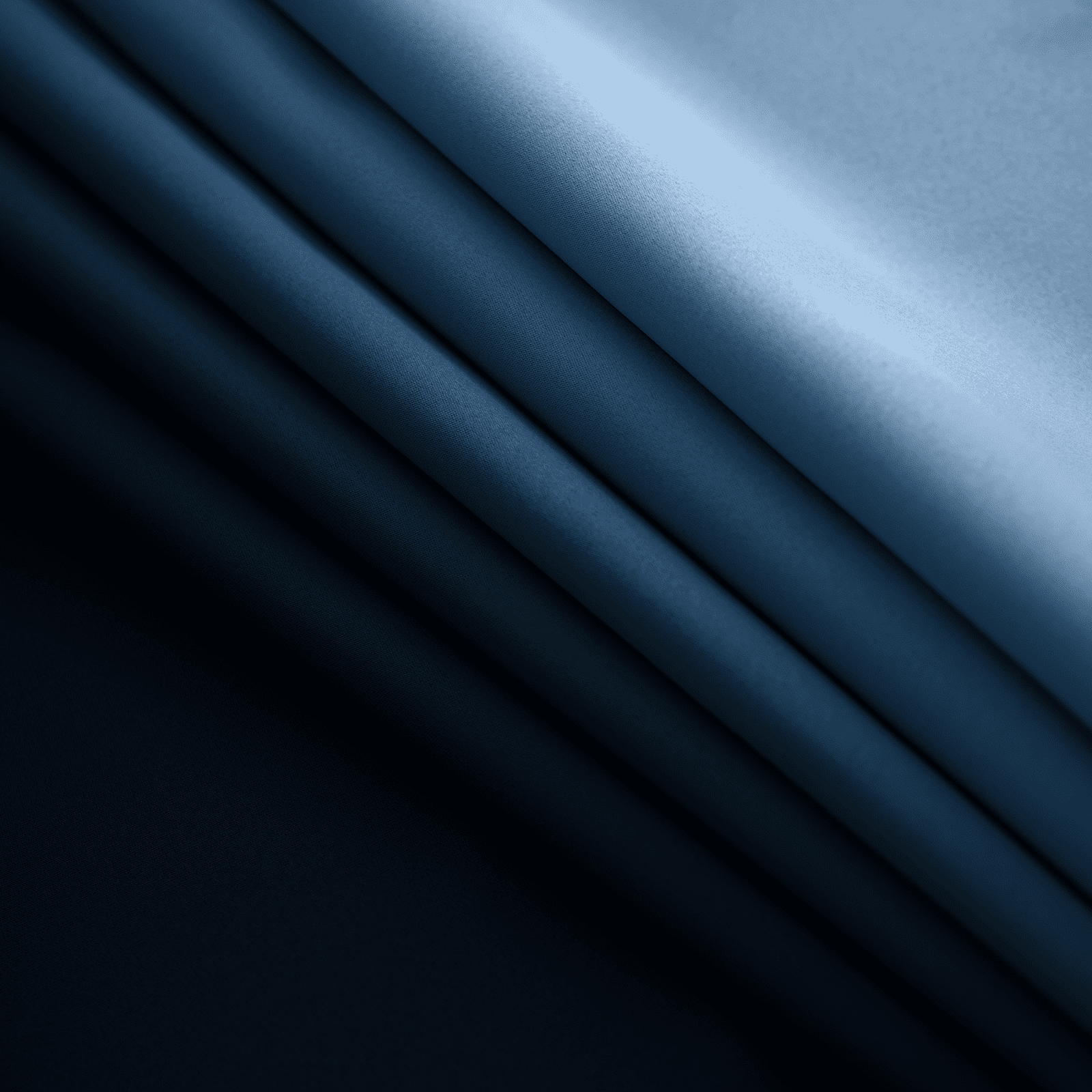 Yakamok Ombre 100% Blackout Curtains for Bedroom, Room Darkening Gradient Blue Curtains for Living Room Grommet Window Curtains 84 inches Long,2 Panels,52x84 inch