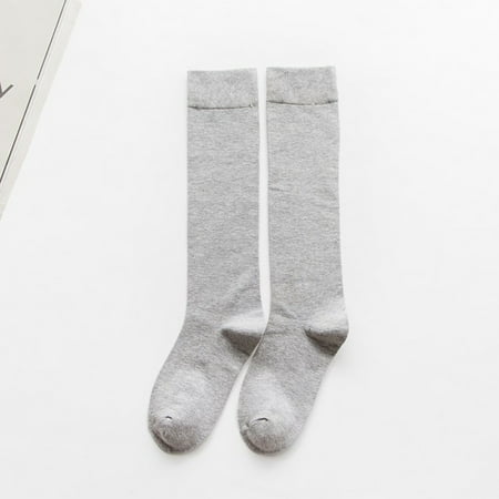 

Women Chic Fashion Simple Flat Knee Preppy Stockings Solid Socks Autumn/Winter