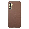 thumbnail image 3 of For Samsung Galaxy A36 5G Case Litchi Texture Leather Coated PC Mobile Back Cover - Black, 3 of 5