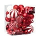 thumbnail image 1 of Fiudx Navidad Adornos Navideños Juego De 65 Bolas Navideñas Pintadas Colgante Juego De Decoración Para Árbol De Navidad Colgante, 1 of 2