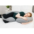 thumbnail image 6 of Leachco Sleeper Keeper Total Body Pregnancy Pillow - Jersey Gray, 6 of 7