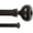 Oil-Rubbed Bronze, variant on eTeckram 1" Double Curtain Rod with Urm Finials - 28" to 48", Black