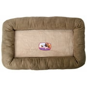 Angle View: Precision Pet Mod Chic Bumper Bed - Coffee 42" Crates (Pets 90 lbs)