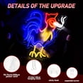 thumbnail image 5 of UPONRAY Cool Rooster Neon Signs, 12.6"*16" Dimmable & USB-Powered LED Neon Light, Stylish Wall Decor for Bedroom, Party, Game Room, Man Cave, Bar, 5 of 11