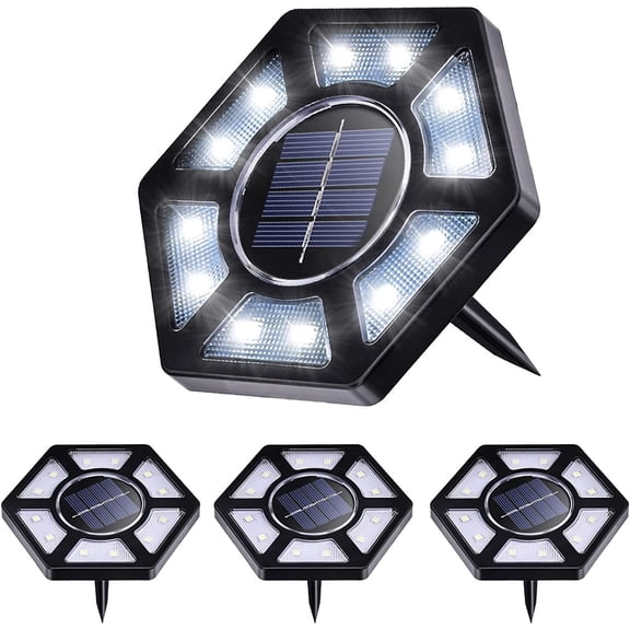 LINLIN 12LED Solar Ground Lights,Solar Garden Lights Pathway Landscape Lights Waterproof In-Ground Solar Lights,Solar Garden Path Lights for Lawn Patio Deck Pathway Yard