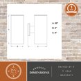 thumbnail image 5 of Chiasso Aluminum 2 Light Black Contemporary Outdoor Tube Wall Light, 5 of 13