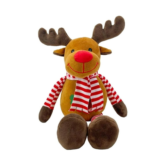 Kids Christmas Plush Doll Toy, Cute Cartoon Snowman/Elf/Santa Claus/Elk Stuffed DollRustic Christmas Tree Ornaments