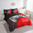thumbnail image 4 of Feelyou Cartoon Gamepad Player Twin Bedding Sets 7-Piece for Kid, Chic Cycle Abstract Bedding Comforter Set, Play Game Theme Reversible Sheet Sets, Breathable Home Decor, 4 of 8
