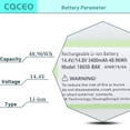 thumbnail image 2 of Batería de repuesto para Eufy RoboVac 11 11S 30 30C 15C 15T 12 35C 15C 15C MAX 25C 30C para Ecovacs Deebot N79 N79S N95 DN622 para Tesvor X500 y Goovi F007C D380 D382 Robot Aspiradoras 14,4 V 3400 mAh, 2 of 6