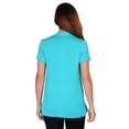 thumbnail image 3 of Simply Ravishing Women's Basic Short Sleeve Hip Length Open Drape Cardigan, Medium, Mint, 3 of 4