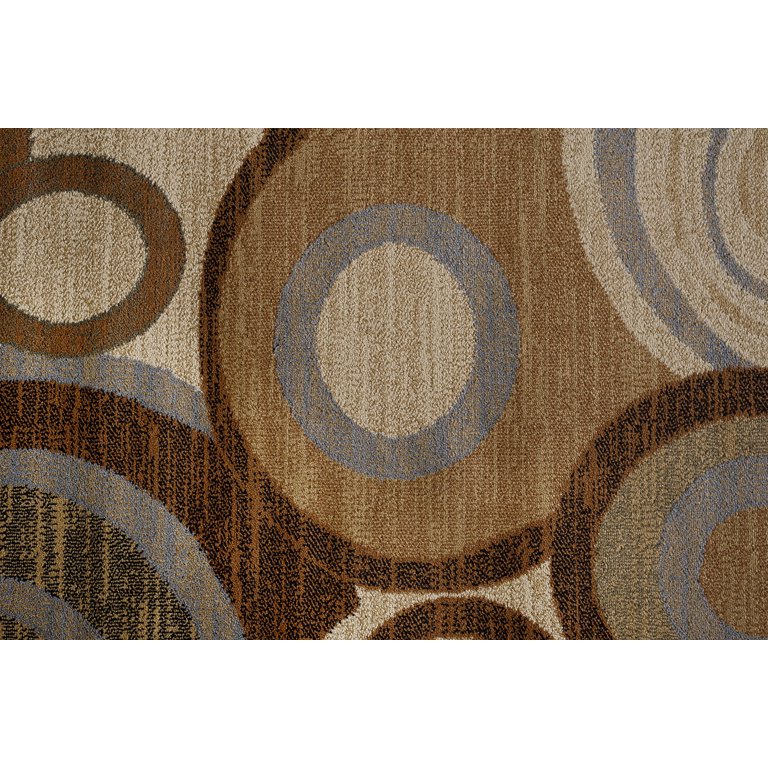 Munich Geometric Beige/Brown Area Rug Andover Mills Rug Size: Rectangle 7'8 x 10'4