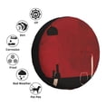 thumbnail image 4 of Yiaed Minimalist Romantic Dinner Print Print Tire Wheel Cover, tire covers for trailers,rv wheel covers,rv tire covers, camper tire covers,tire covers for cars-17 inch, 4 of 6