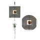 thumbnail image 5 of Bola de cristal giratoria en espiral, campanas de viento para ventana, decoración de jardín para el hogar, carillón de Metal para colgar en la pared Yuarrent HA1561-02B, 5 of 6