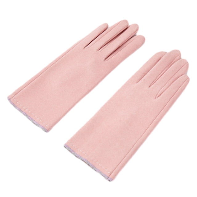 Guantes de invierno para mujer, resistentes al viento, con pantalla táctil, para mensajes de texto, para mujer, guantes gruesos y cálidos con forro para clima frío, guantes de punto cálidos