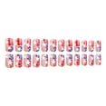 thumbnail image 2 of Independence Day French Tip Press on Nail Short Square Fake Nail Glues on Nail Artificial False Nail for Nail Decors, 2 of 7