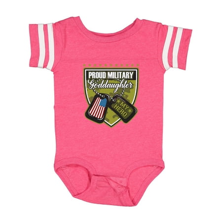 

Inktastic Proud Military Goddaughter Outfit Gift Baby Girl Bodysuit