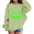 thumbnail image 4 of Mercatoo Boys Girls Pullover Halloween Crewneck Long Sleeve Pumpkin Graphic Printed Sweatshirt Loose Warm Tops, 4 of 6