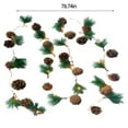 thumbnail image 3 of Fiudx Guirnalda de Luces Led Navideñas con Diseño de Piña y Campana, Luz Blanca Cálida, Funciona con Pilas, Ideal para Decoración de Interiores y Exteriores, Ideal para Fiestas Navideñas, 2 M de Larg, 3 of 6