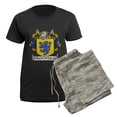thumbnail image 5 of CafePress - Rooney Coat Of Arms Women's Dark Pajamas - Women's Short Sleeve Print T-Shirt and Pants Dark Cotton Pajama Set, 5 of 7