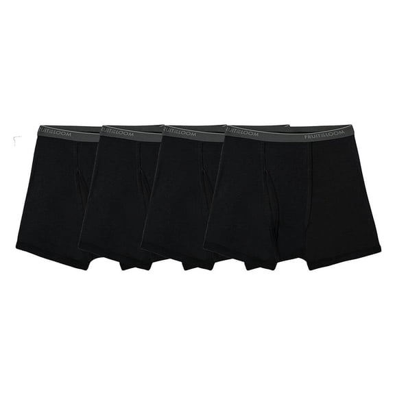 Bóxer Fruit Of The Loom para Hombre, Trunks Negro 4 Piezas Talla 2EG