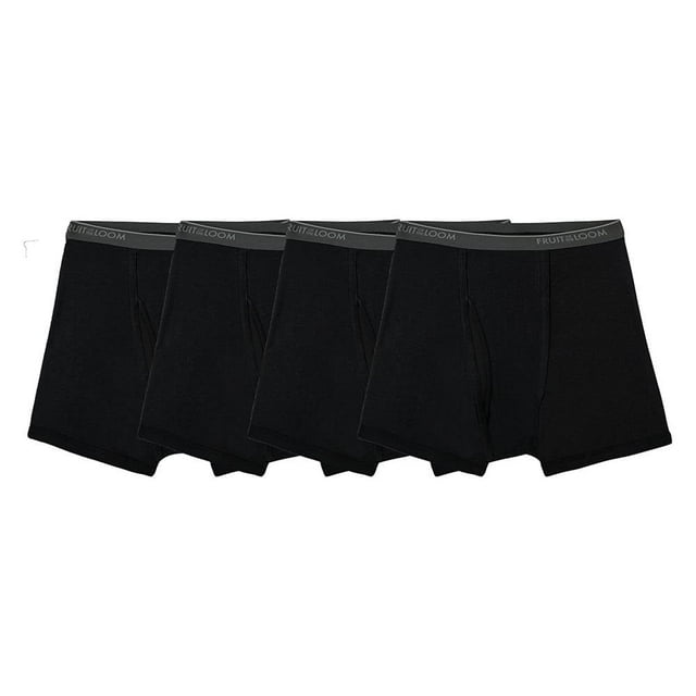 Bóxer Fruit Of The Loom para Hombre, Trunks Negro 4 Piezas Talla 2EG