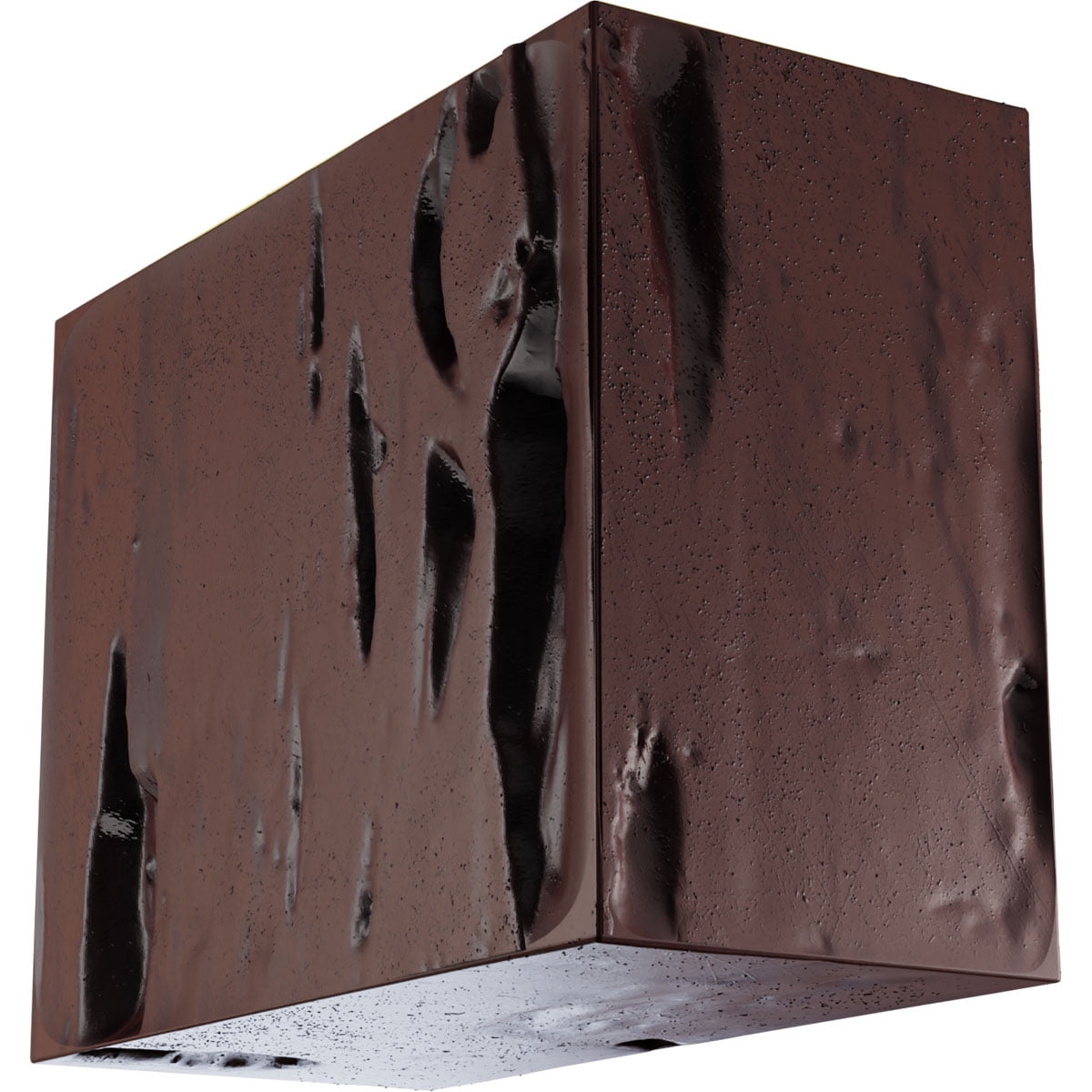 Ekena Millwork 4"H x 6"D x 60"W Pecky Cypress Faux Wood Fireplace Mantel Kit w/ Alamo Corbels, Premium Mahogany