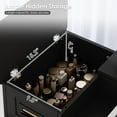 thumbnail image 5 of Advwin Manicure Table with Removable Panel, Nail Tech Desk with Dust Collector, Drawers & Storage Cabinet, Professional Nail Station for Salon or Home Studio, Black, 5 of 10