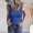 Blue, variant on DuoJiaJ Women's Scoop Neck Sleeveless Knit Ribbed Fitted Casual Crop Tank Top Cotton Tank Tops for Women