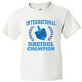 thumbnail image 3 of Inktastic Dreidel Champion Hanukkah with Blue Laurels Youth T-Shirt, 3 of 5