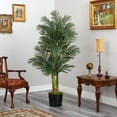 thumbnail image 4 of HomeStock Sophisticated Simplicity s 6Ft. Golden Cane Artificial Palm Tree In Black Tin Planter, 4 of 4